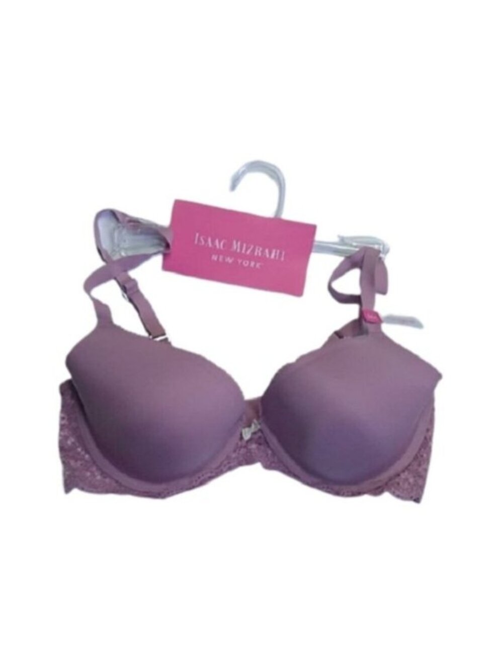 Isaac Mizrahi Fabtech Demi Convertible Bra, Dusty Mauve, Sze 34C